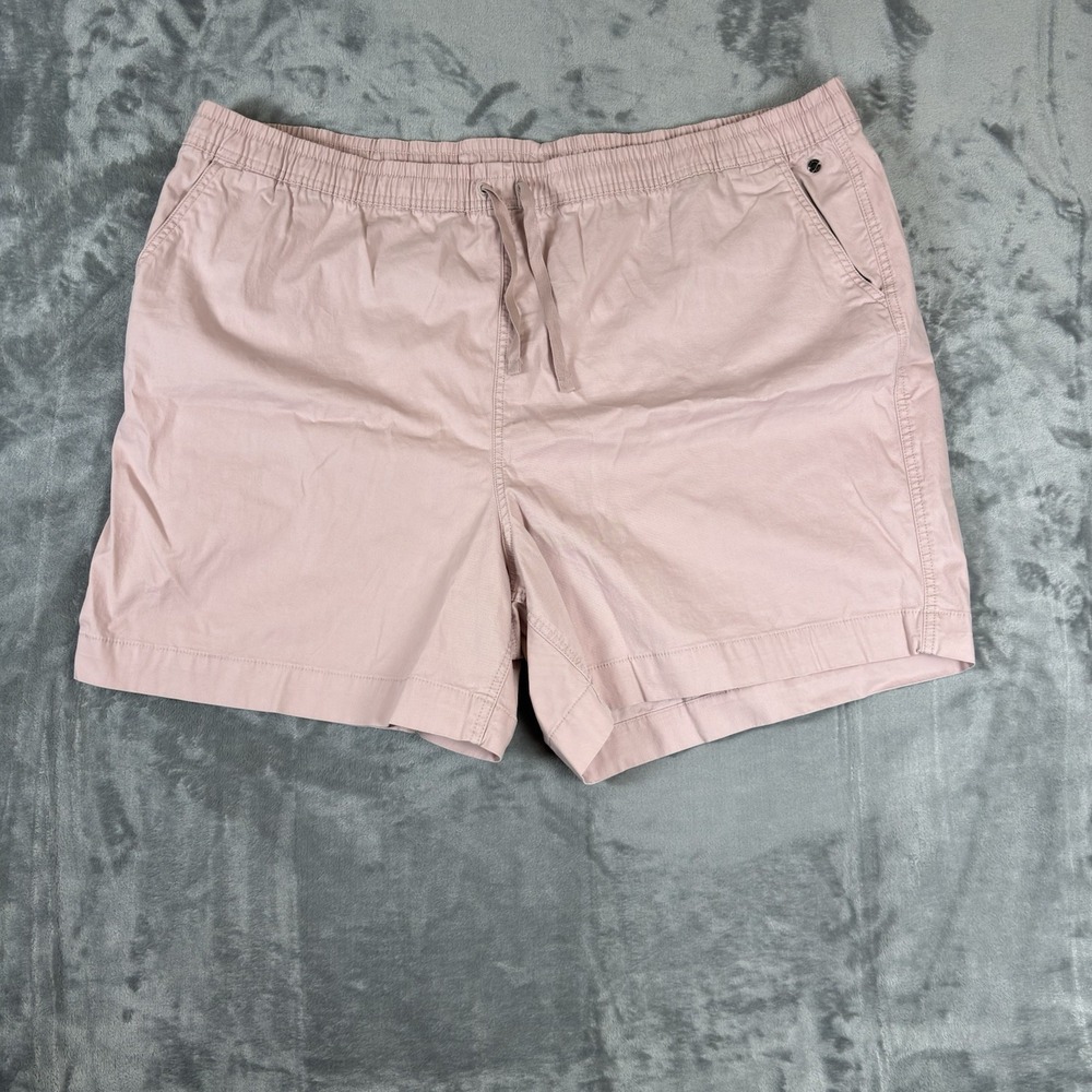 L.L.Bean Shorts Mens 2XL Pink Elastic‎ Waist Stretch Drawstring Casual 517905